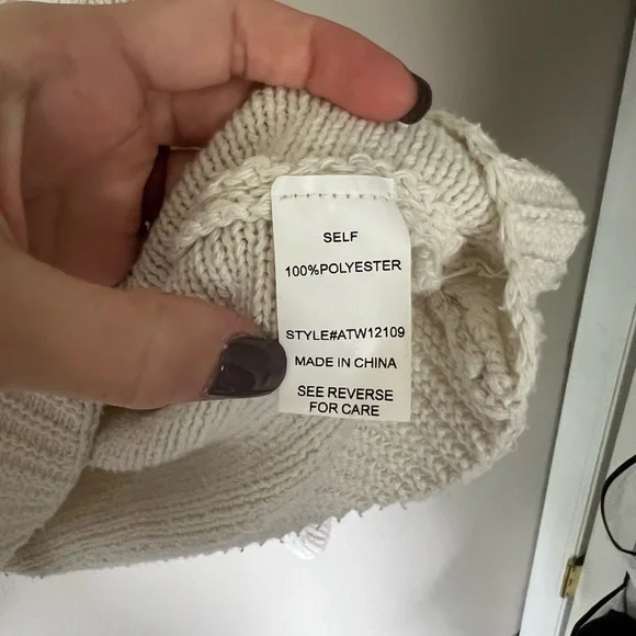 Andthewhy cable knit side sleeve sweater - Picture 5 of 6